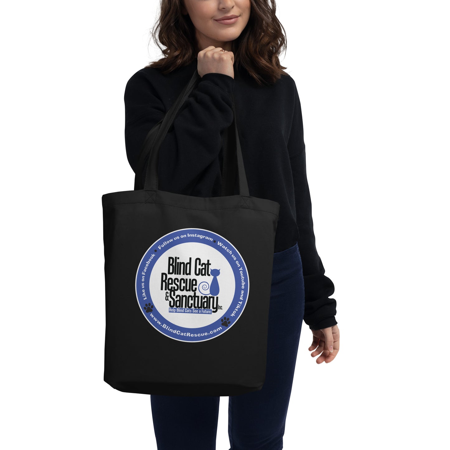 Blind Cat Rescue Logo Eco Tote Bag