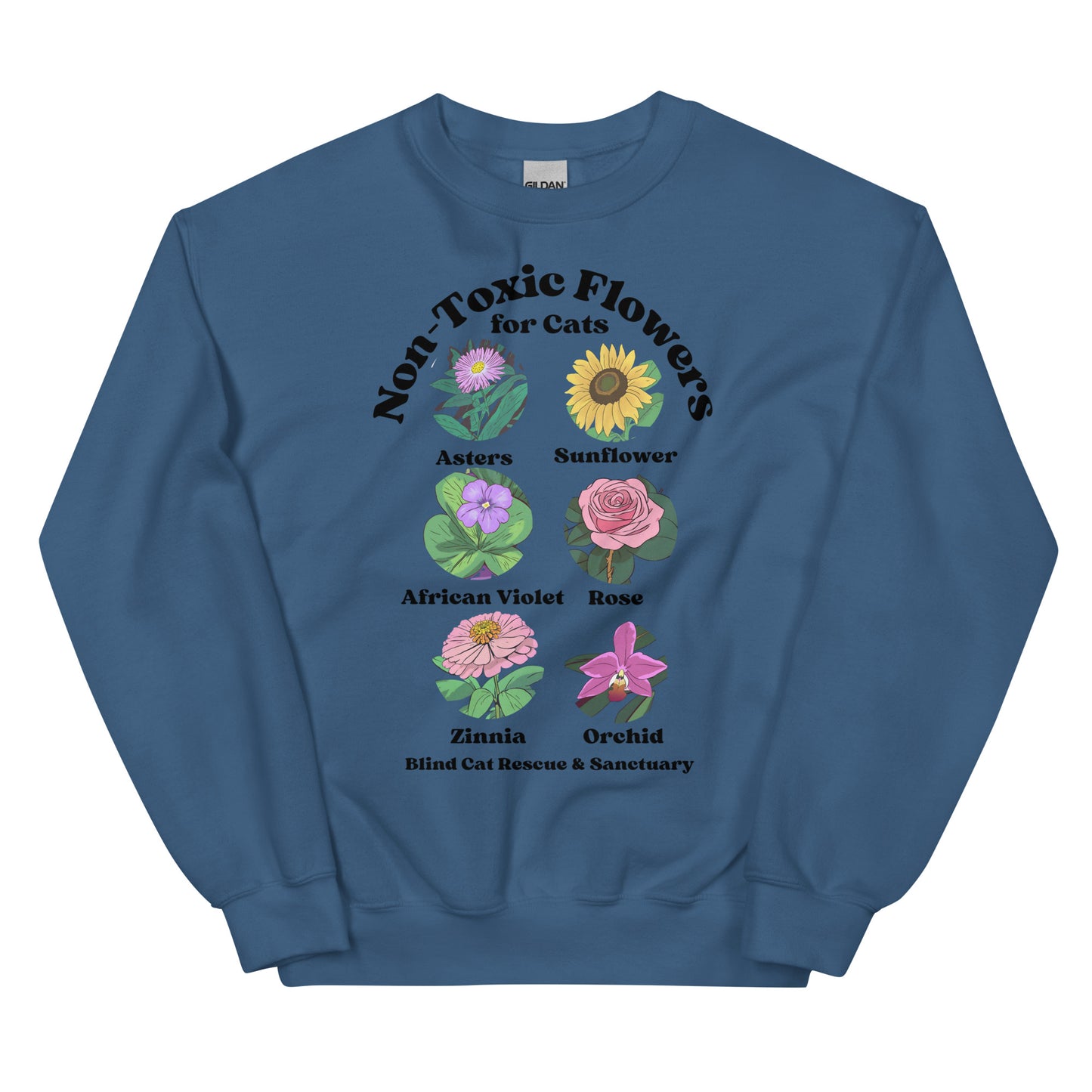Non-Toxic Flowers for Cats Sweatshirt