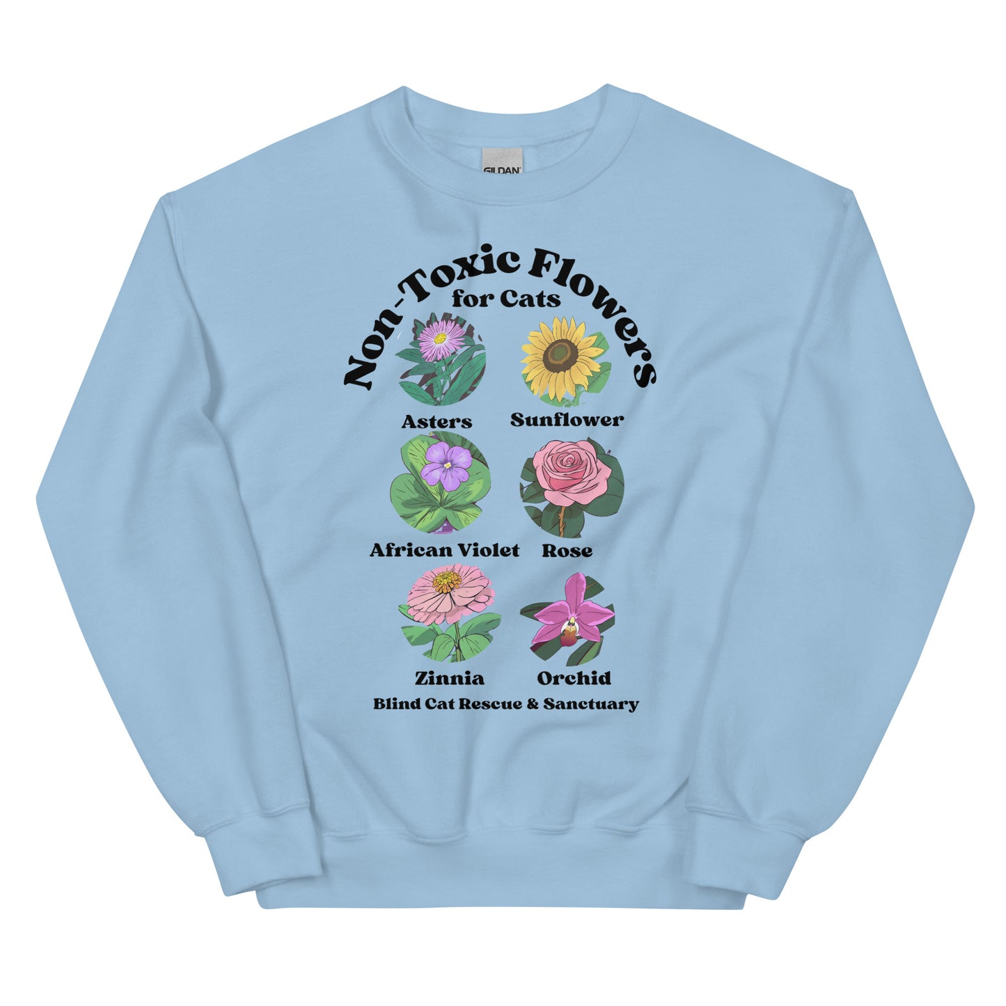 Non-Toxic Flowers for Cats Sweatshirt