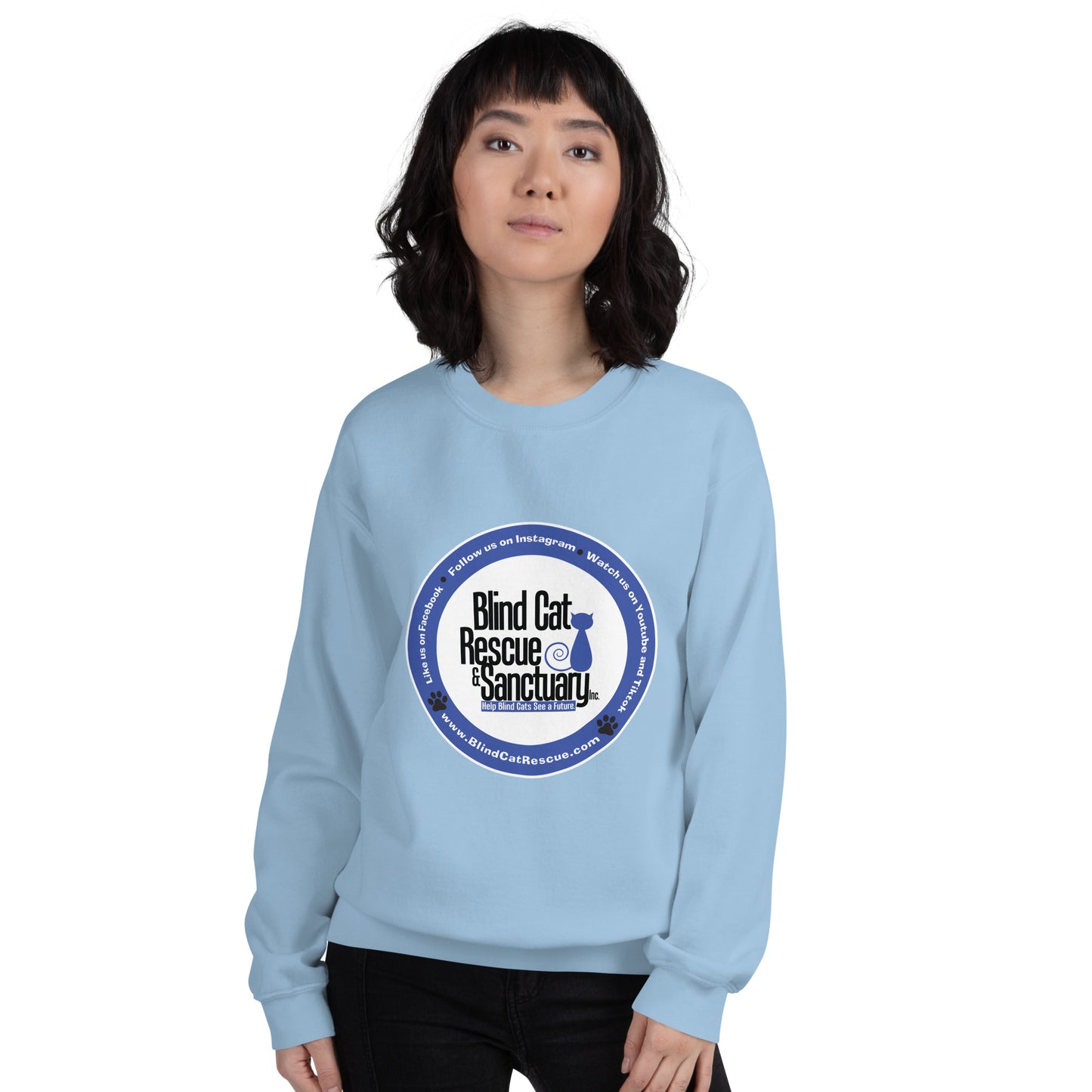 Blind Cat Rescue Logo Sweatshirt