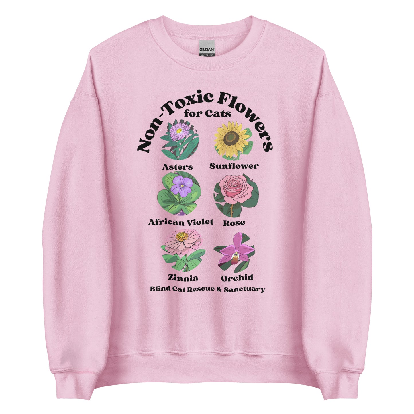 Non-Toxic Flowers for Cats Sweatshirt