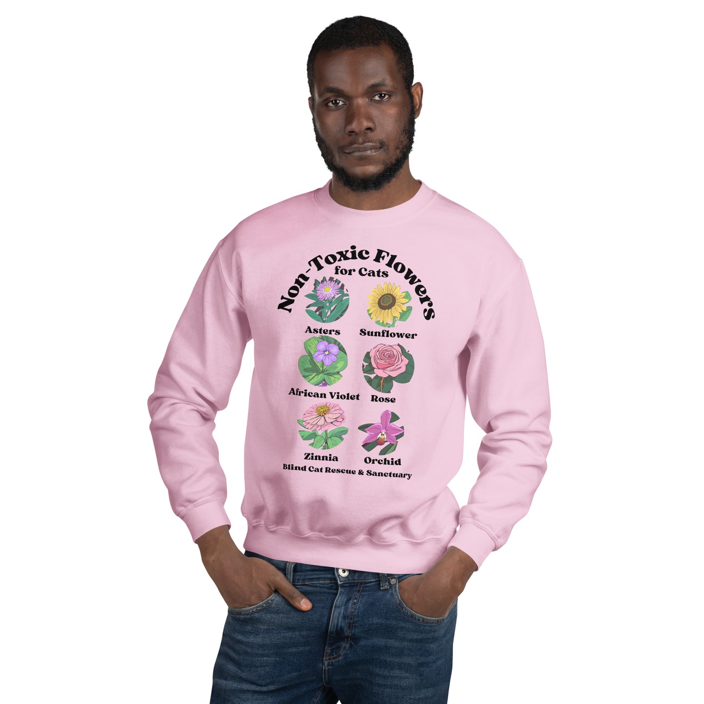 Non-Toxic Flowers for Cats Sweatshirt