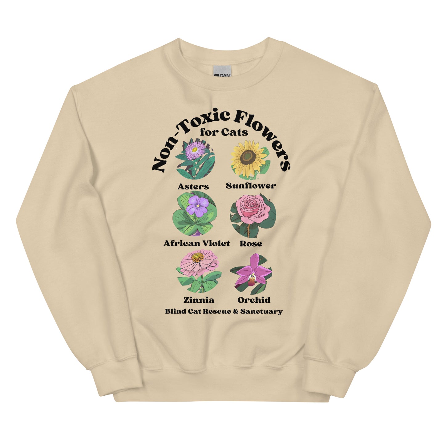 Non-Toxic Flowers for Cats Sweatshirt