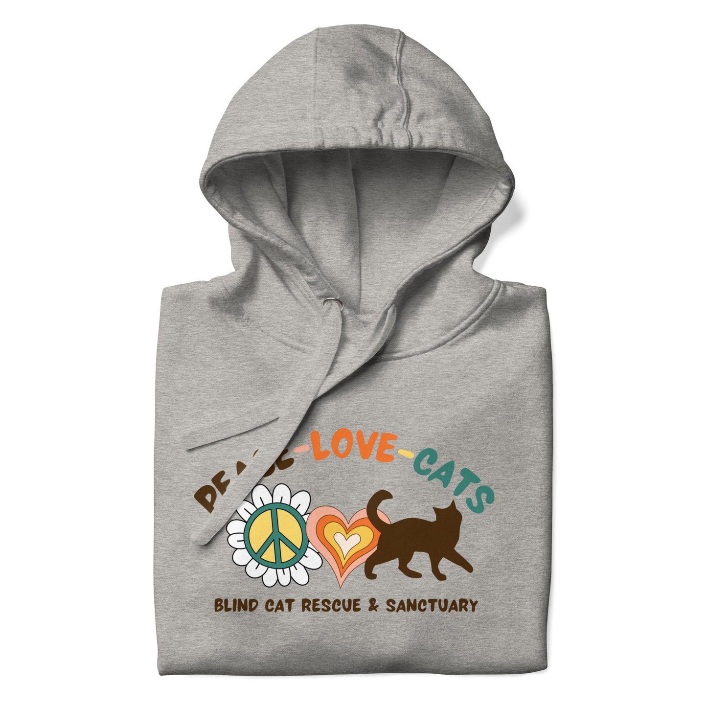 Groovy Peace Love Cats Hoodie