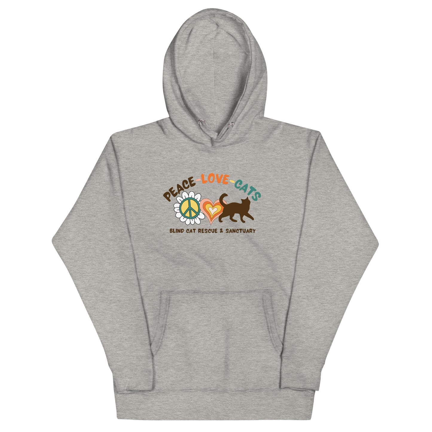 Groovy Peace Love Cats Hoodie