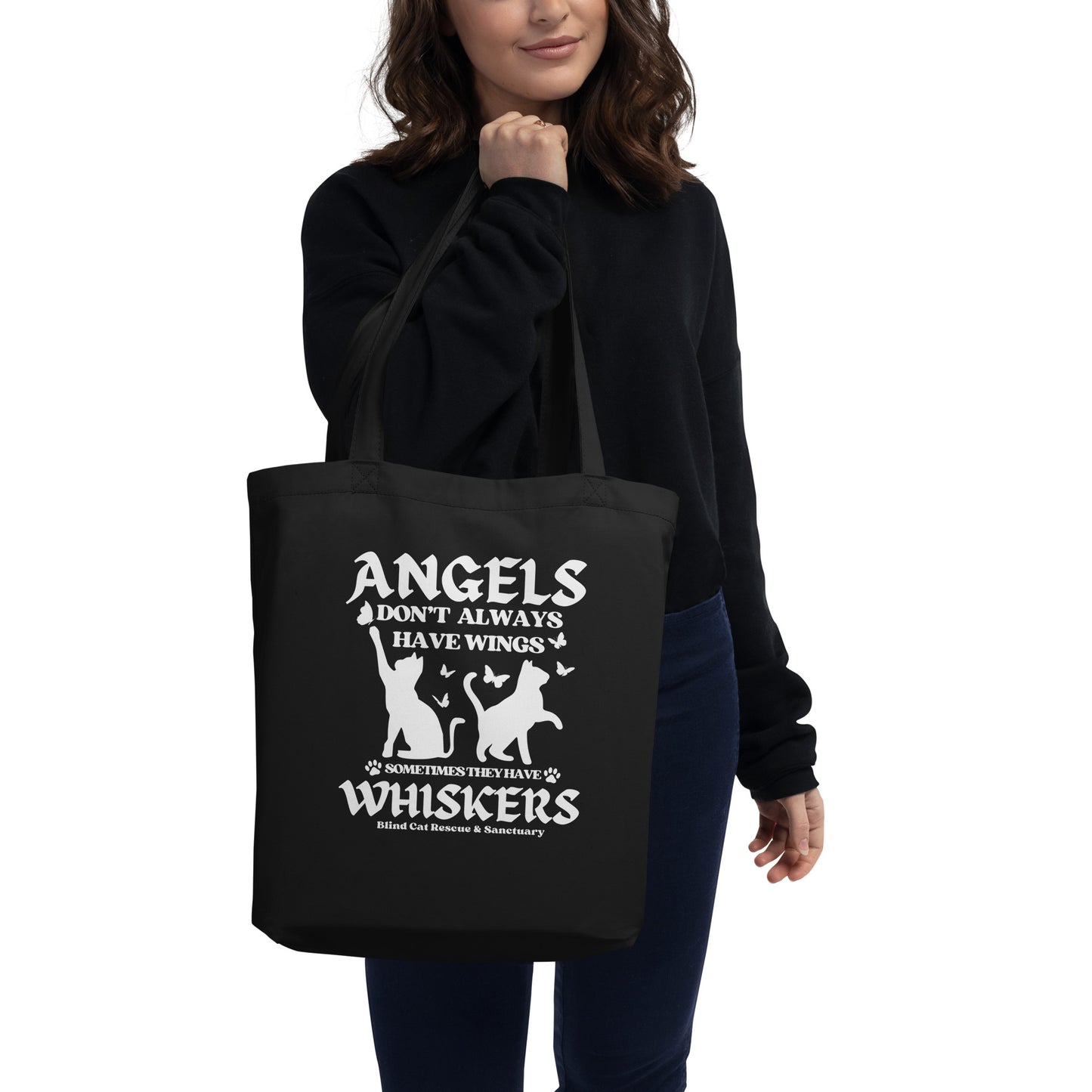 Some Angels Have Whiskers Tote W