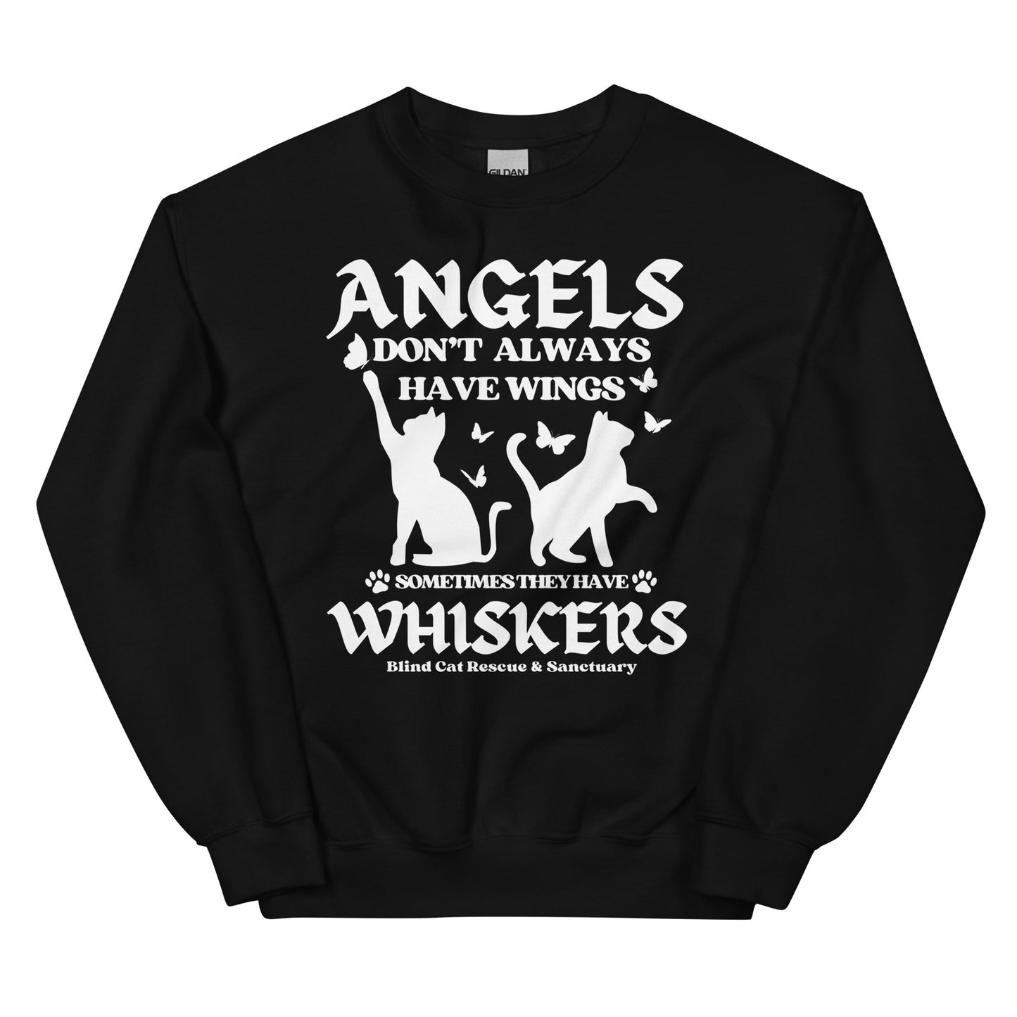 Some Angels Have Whiskers Sweatshirt W