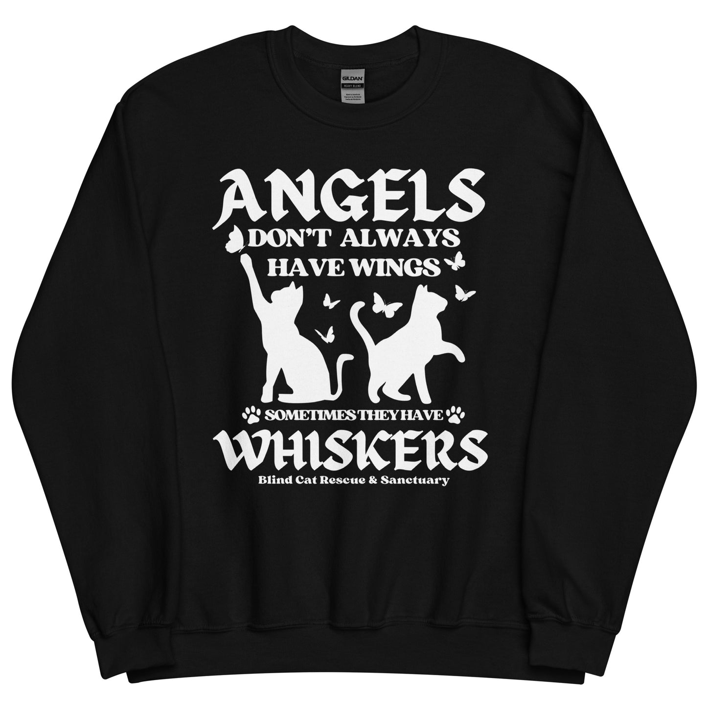 Some Angels Have Whiskers Sweatshirt W