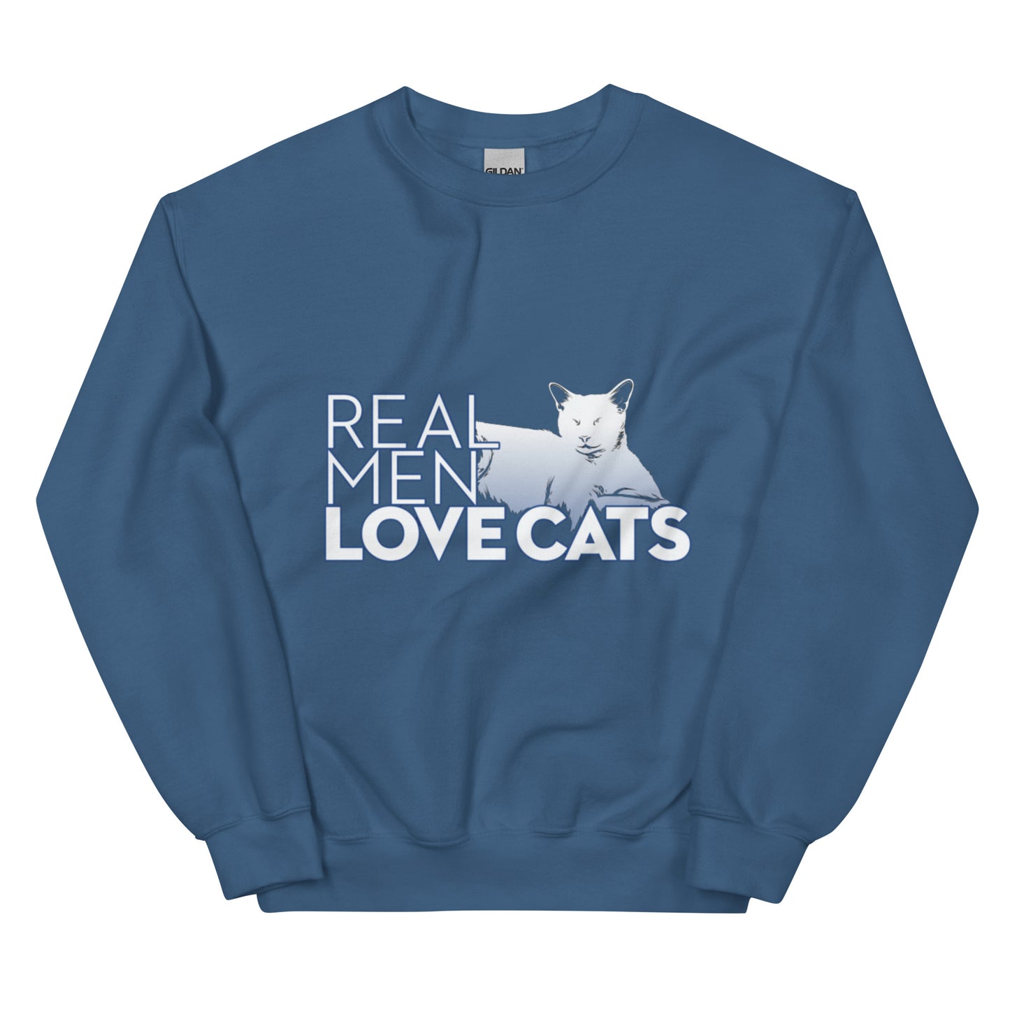 Real Men Love Cats Smudge Sweatshirt