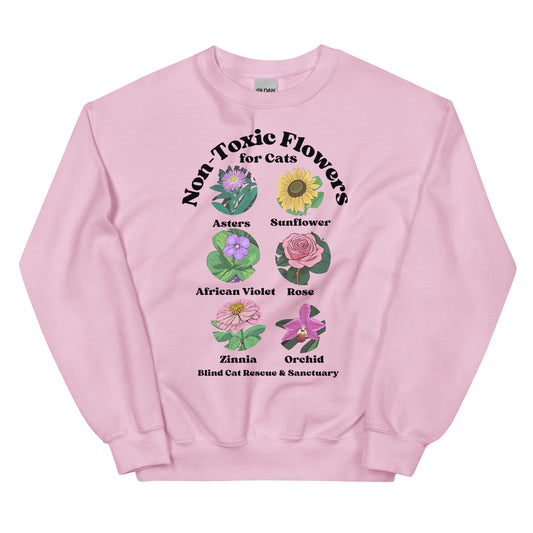 Non-Toxic Flowers for Cats Sweatshirt