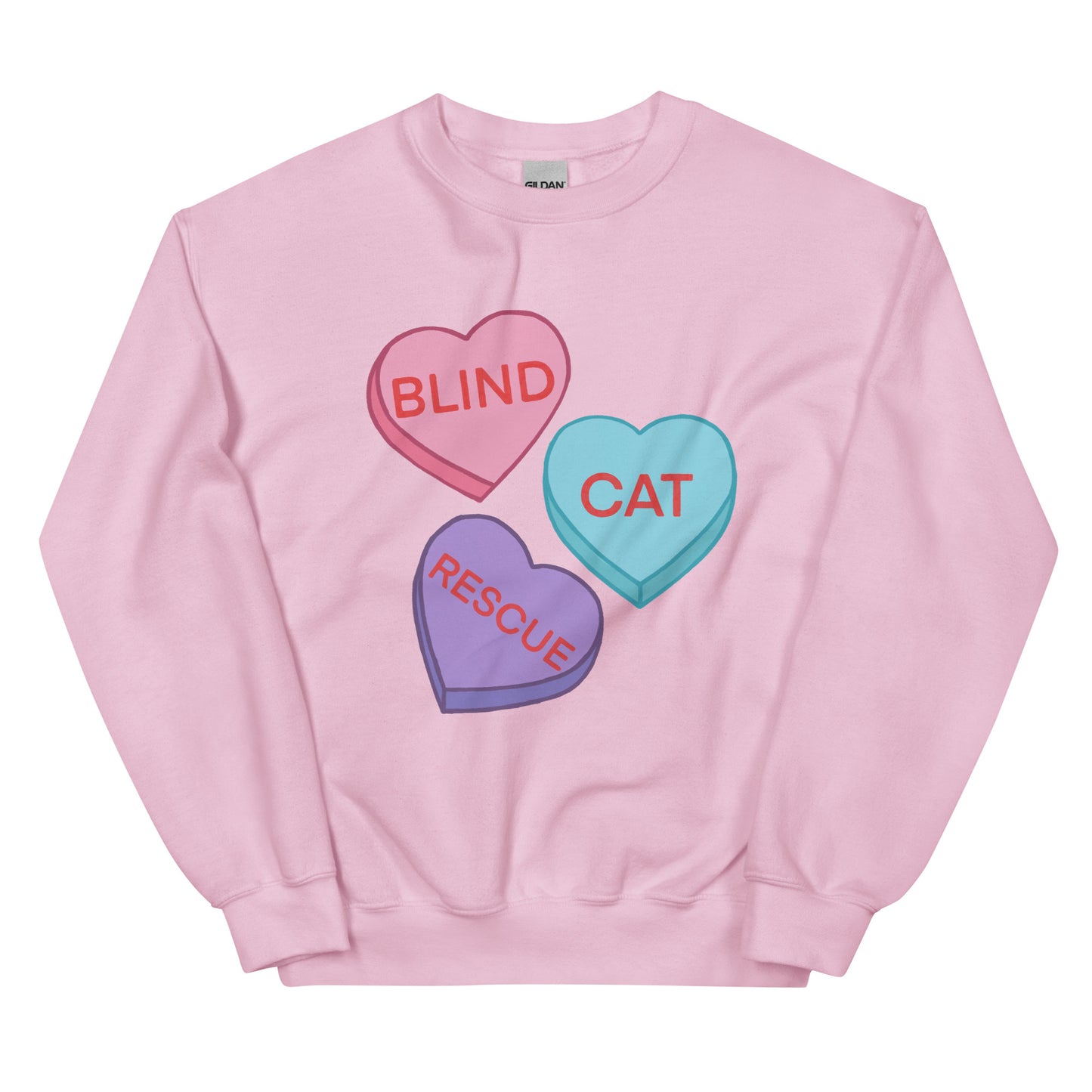 Blind Cat rescue Sweetheart Sweatshirt