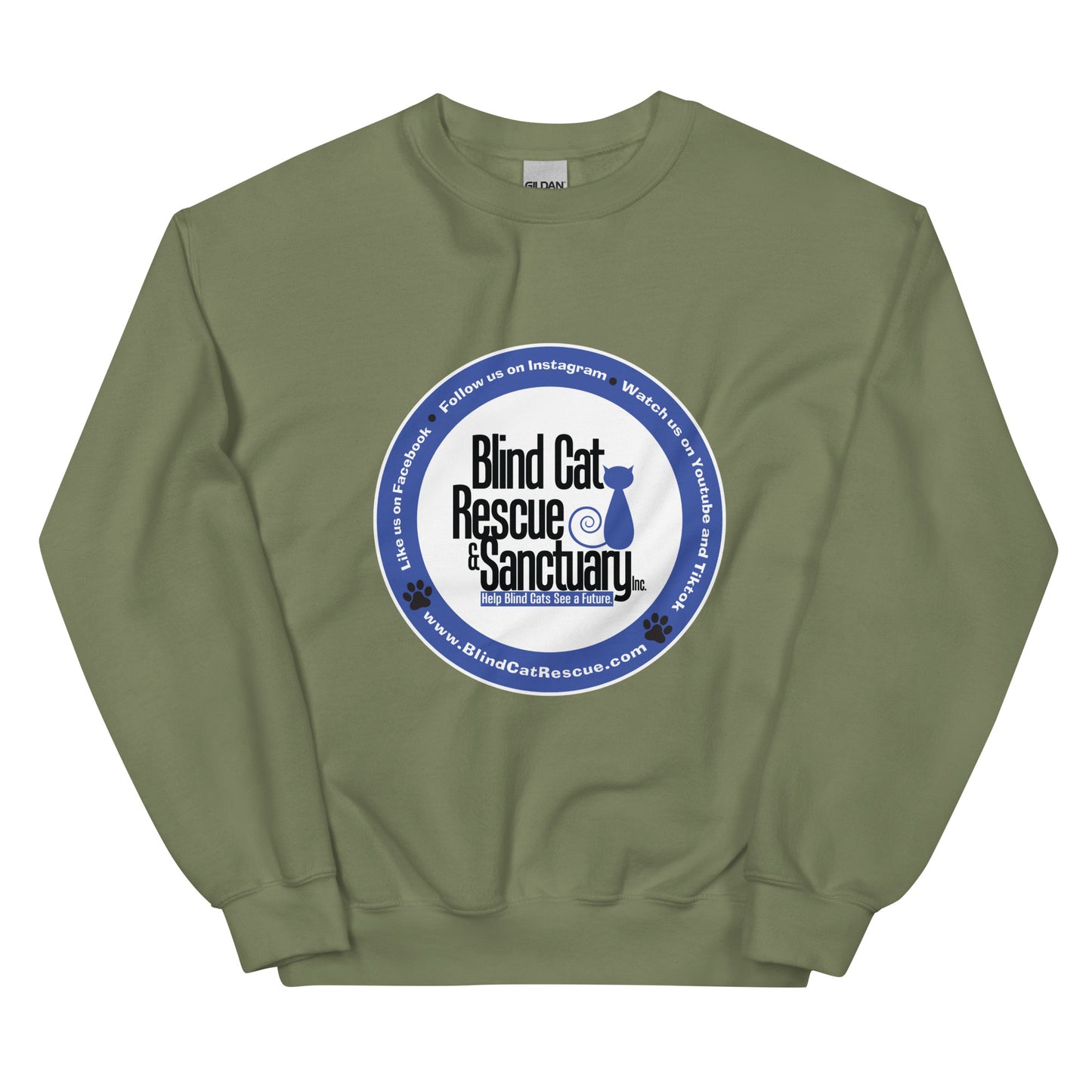 Blind Cat Rescue Logo Sweatshirt