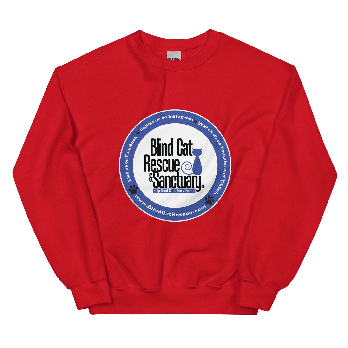 Blind Cat Rescue Logo Sweatshirt