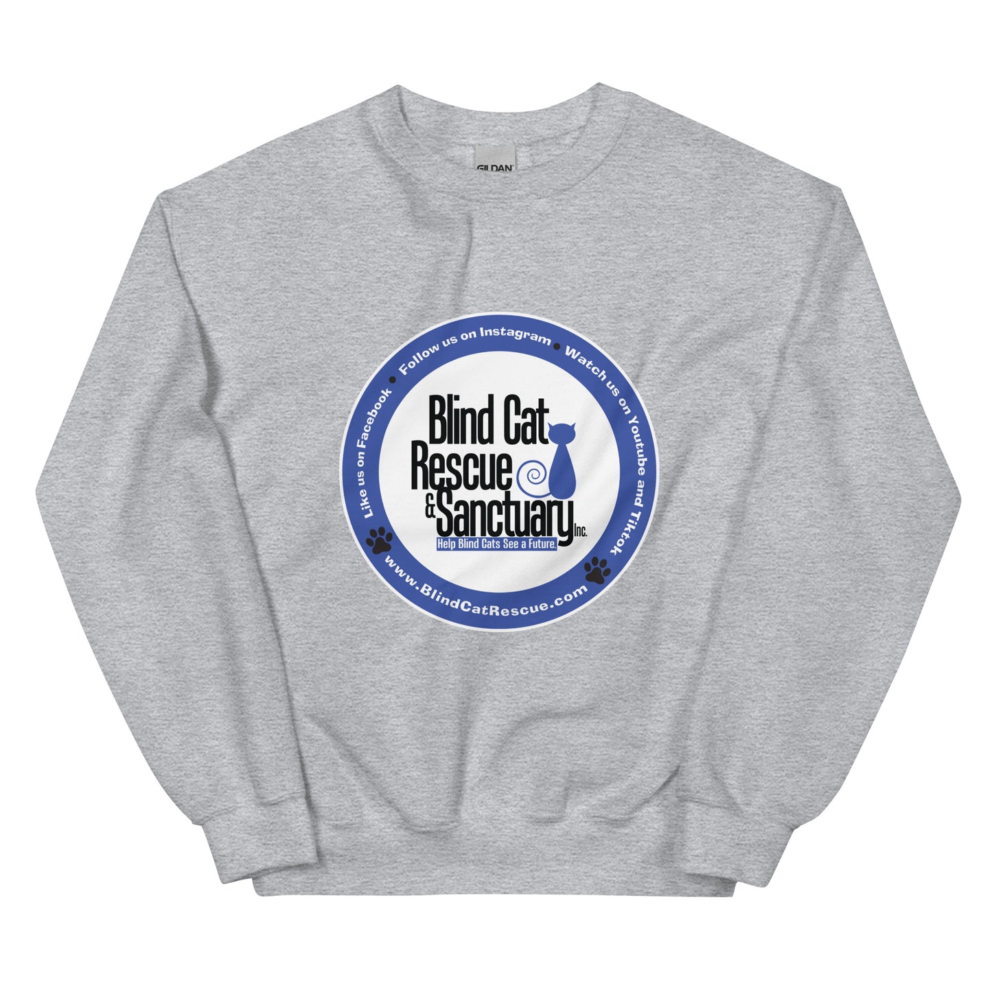Blind Cat Rescue Logo Sweatshirt