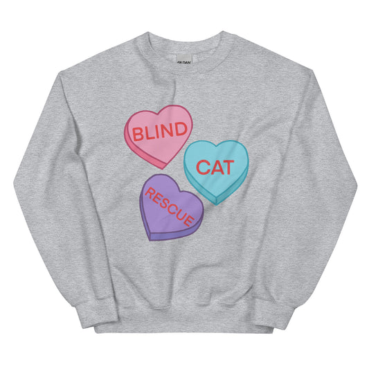 Blind Cat rescue Sweetheart Sweatshirt