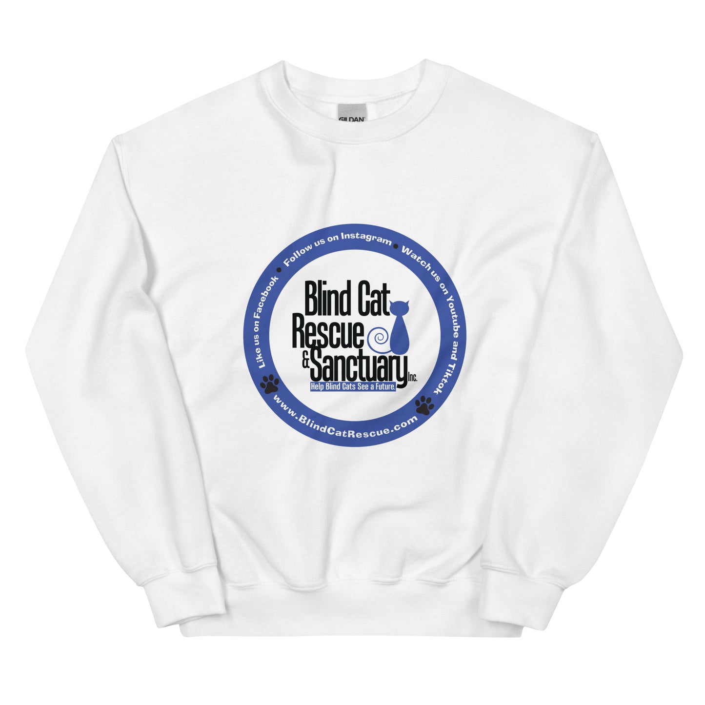 Blind Cat Rescue Logo Sweatshirt