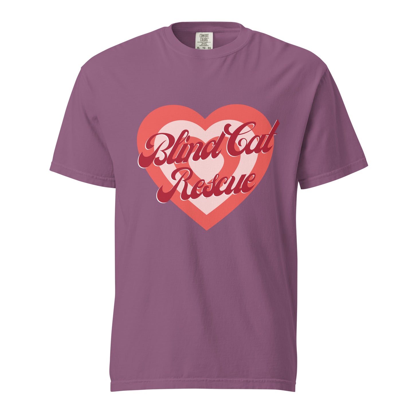 Blind Cat Rescue Vintage Heart t-shirt