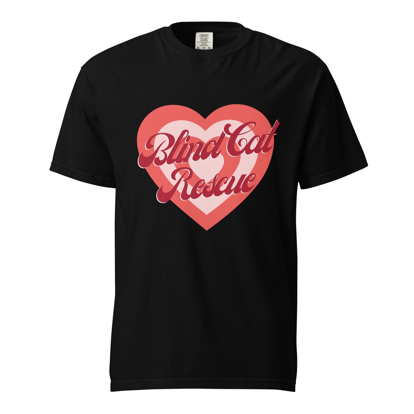 Blind Cat Rescue Vintage Heart t-shirt