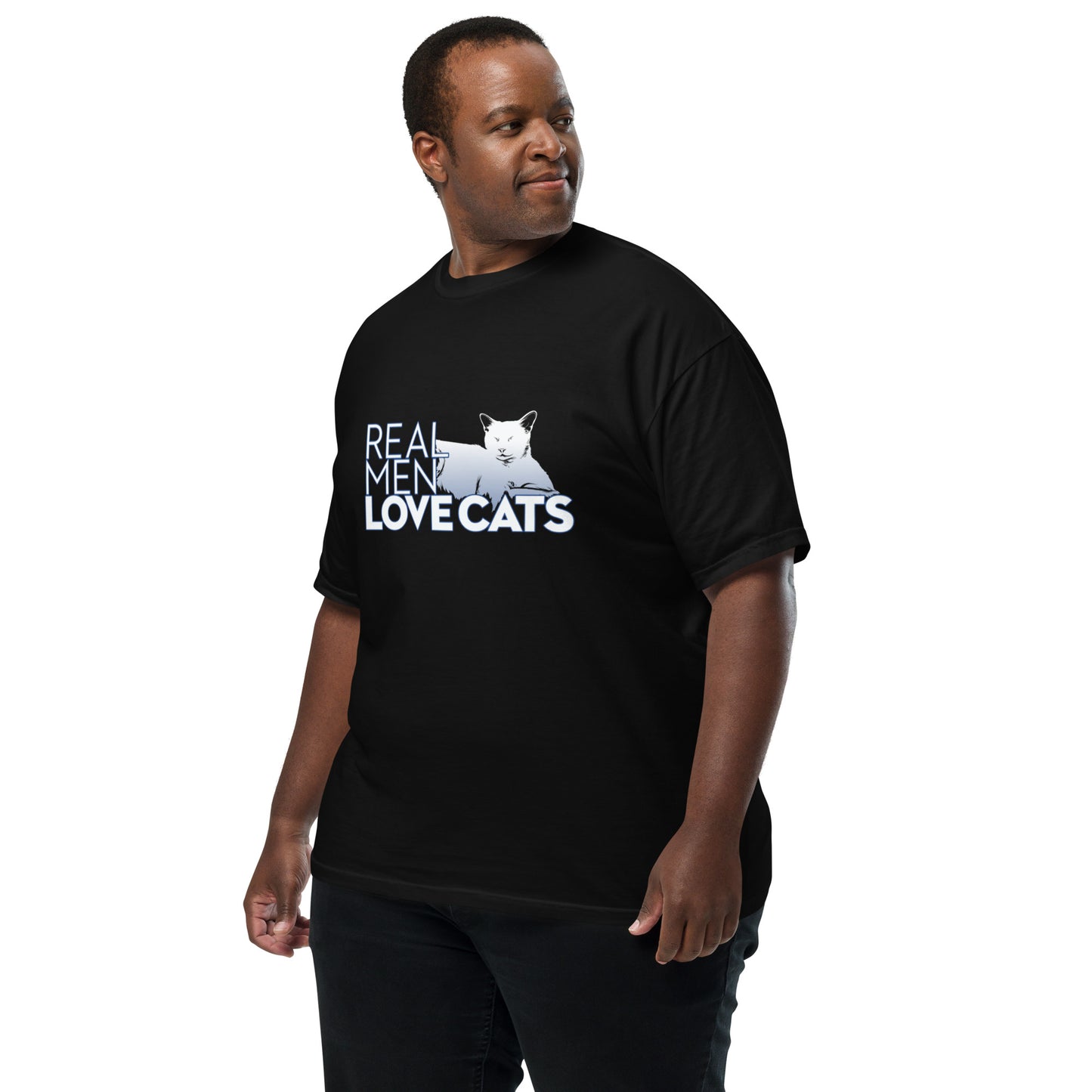 Real Men Love Cats Smudge t-shirt