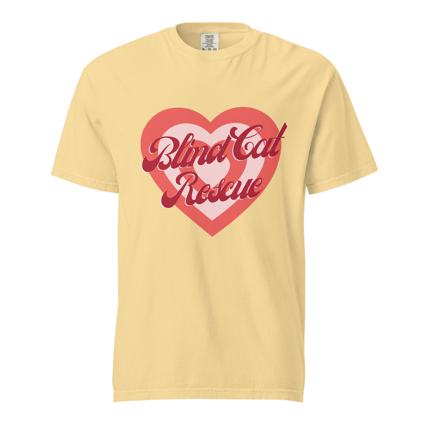 Blind Cat Rescue Vintage Heart t-shirt