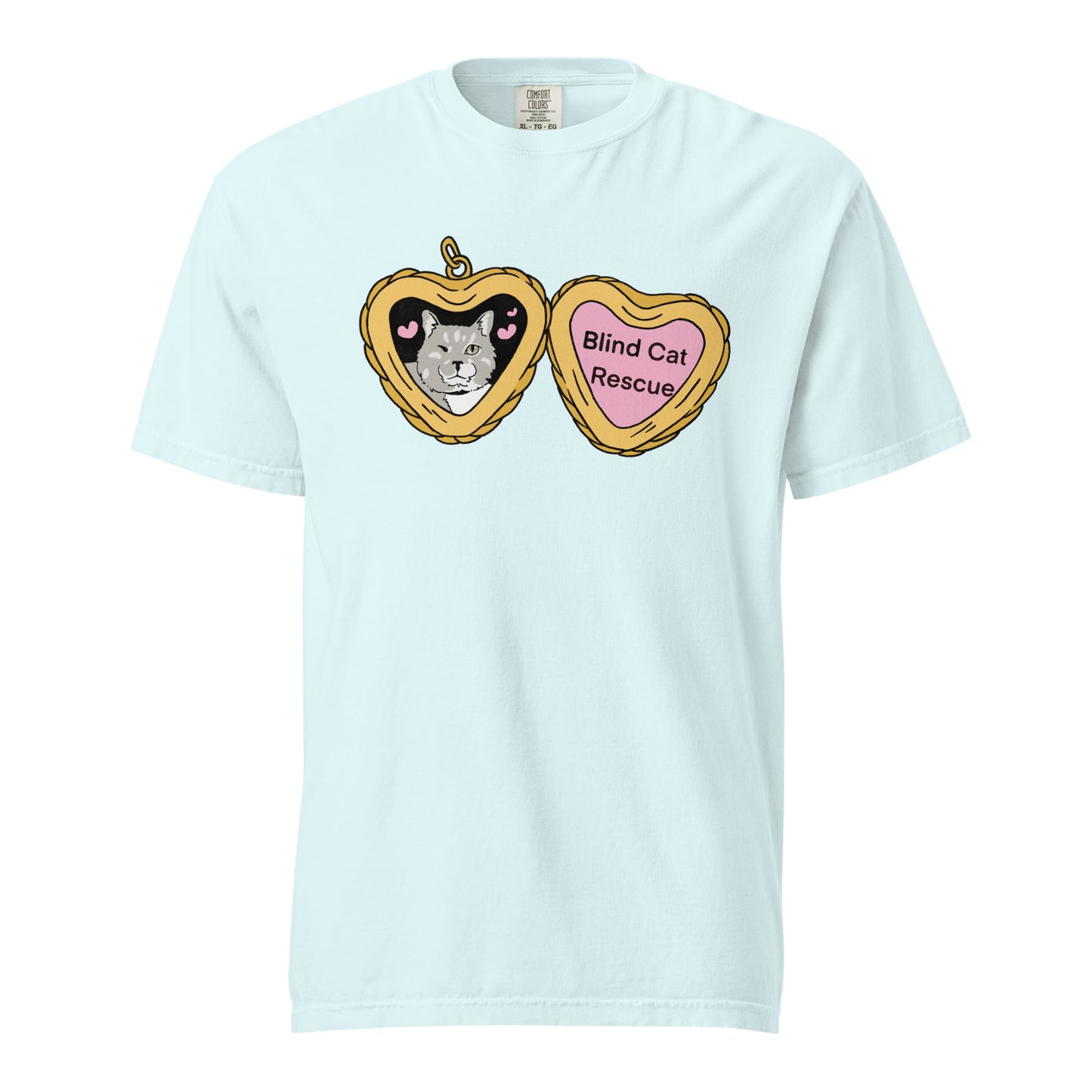 Blind Cat Rescue Locket t-shirt