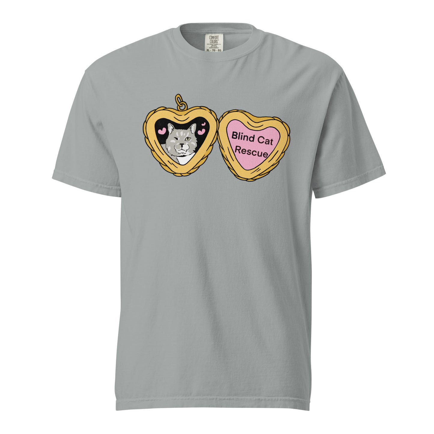 Blind Cat Rescue Locket t-shirt