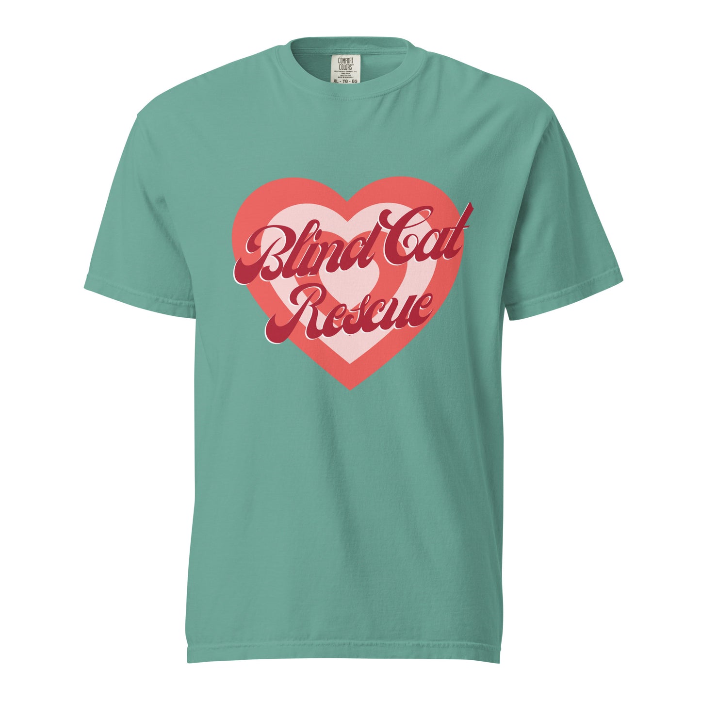 Blind Cat Rescue Vintage Heart t-shirt