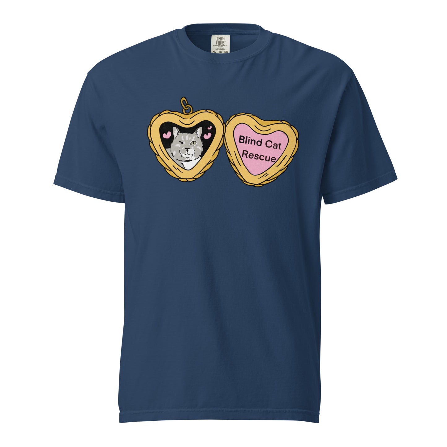 Blind Cat Rescue Locket t-shirt