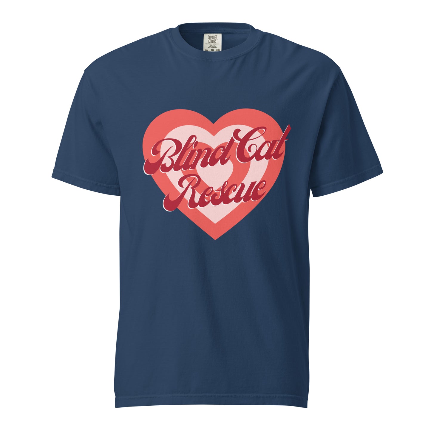 Blind Cat Rescue Vintage Heart t-shirt