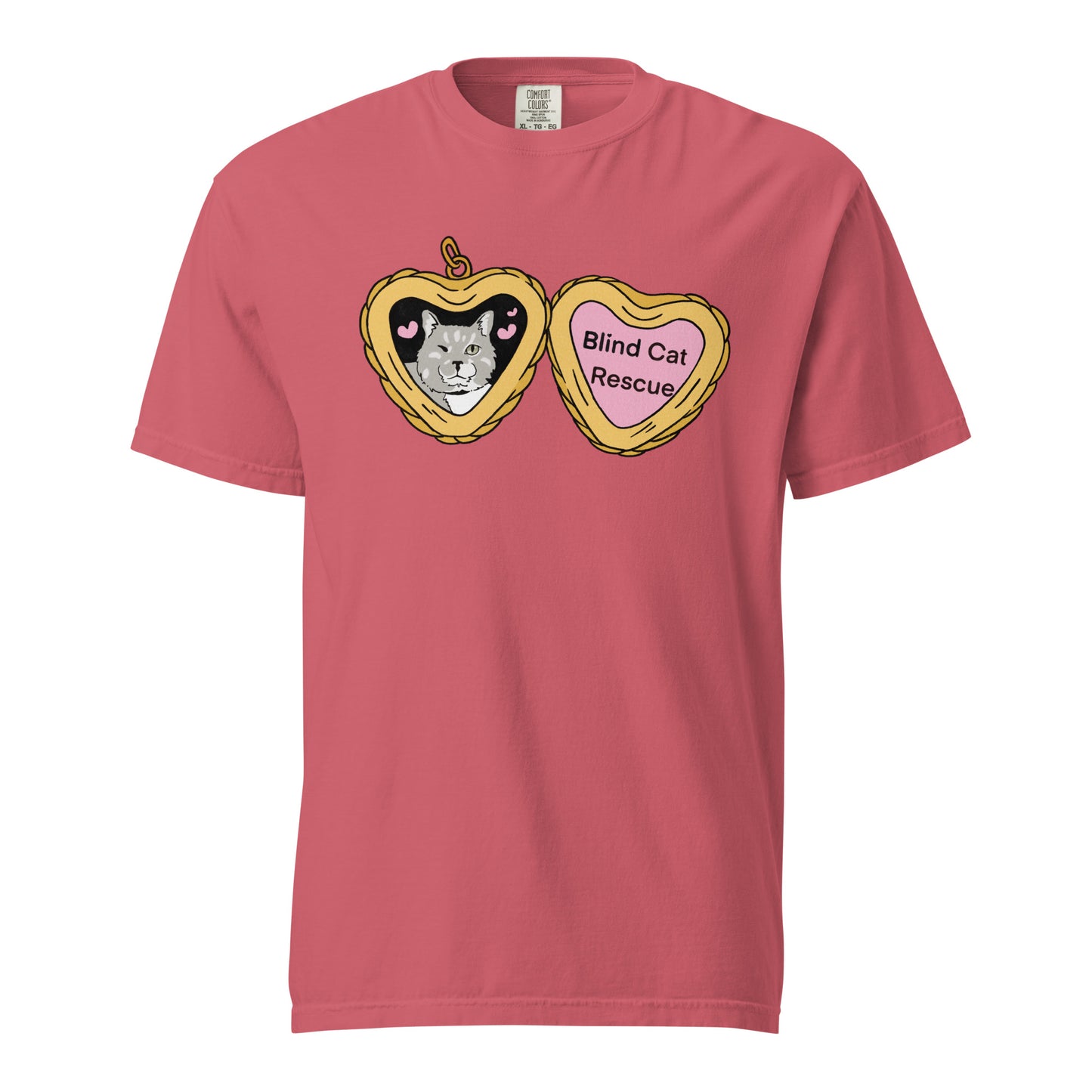 Blind Cat Rescue Locket t-shirt