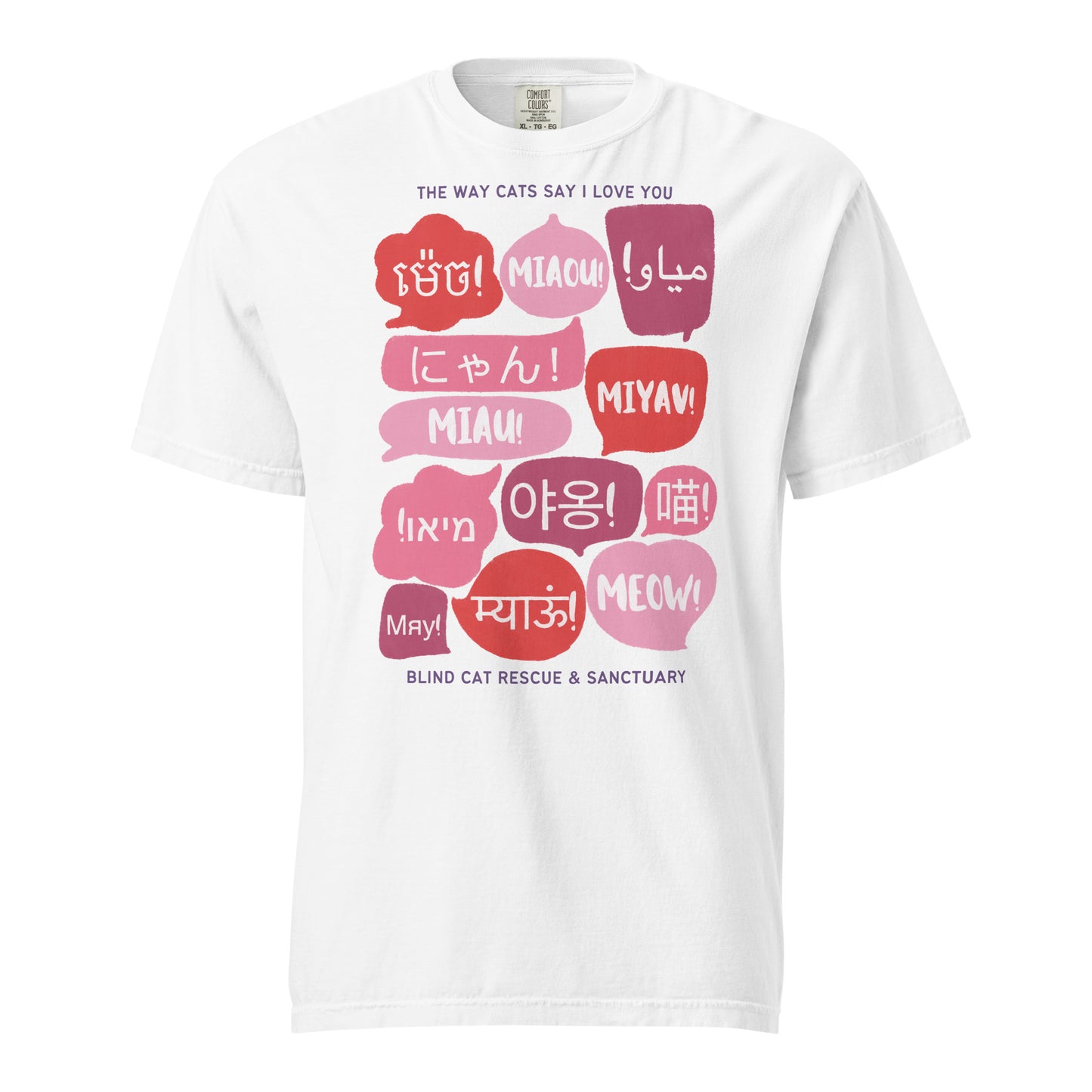 Cats Language of Love t-shirt