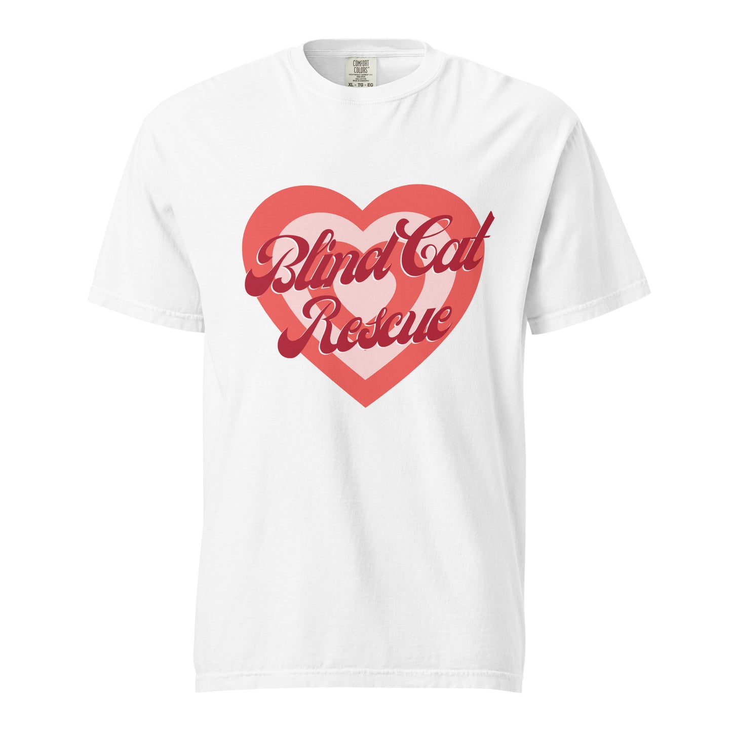 Blind Cat Rescue Vintage Heart t-shirt