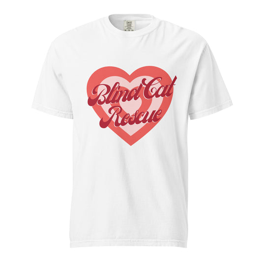 Blind Cat Rescue Vintage Heart t-shirt