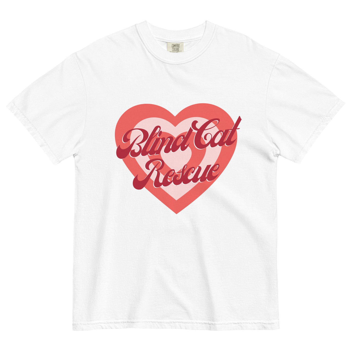 Blind Cat Rescue Vintage Heart t-shirt