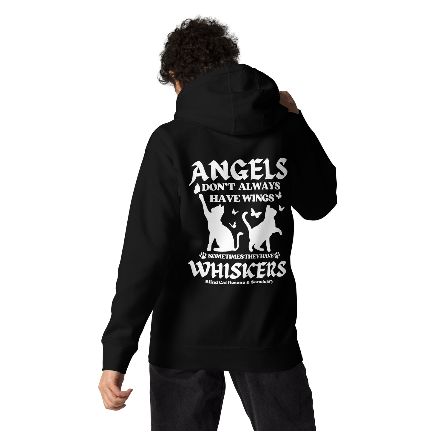 Some Angels Have Whiskers Hoodie B