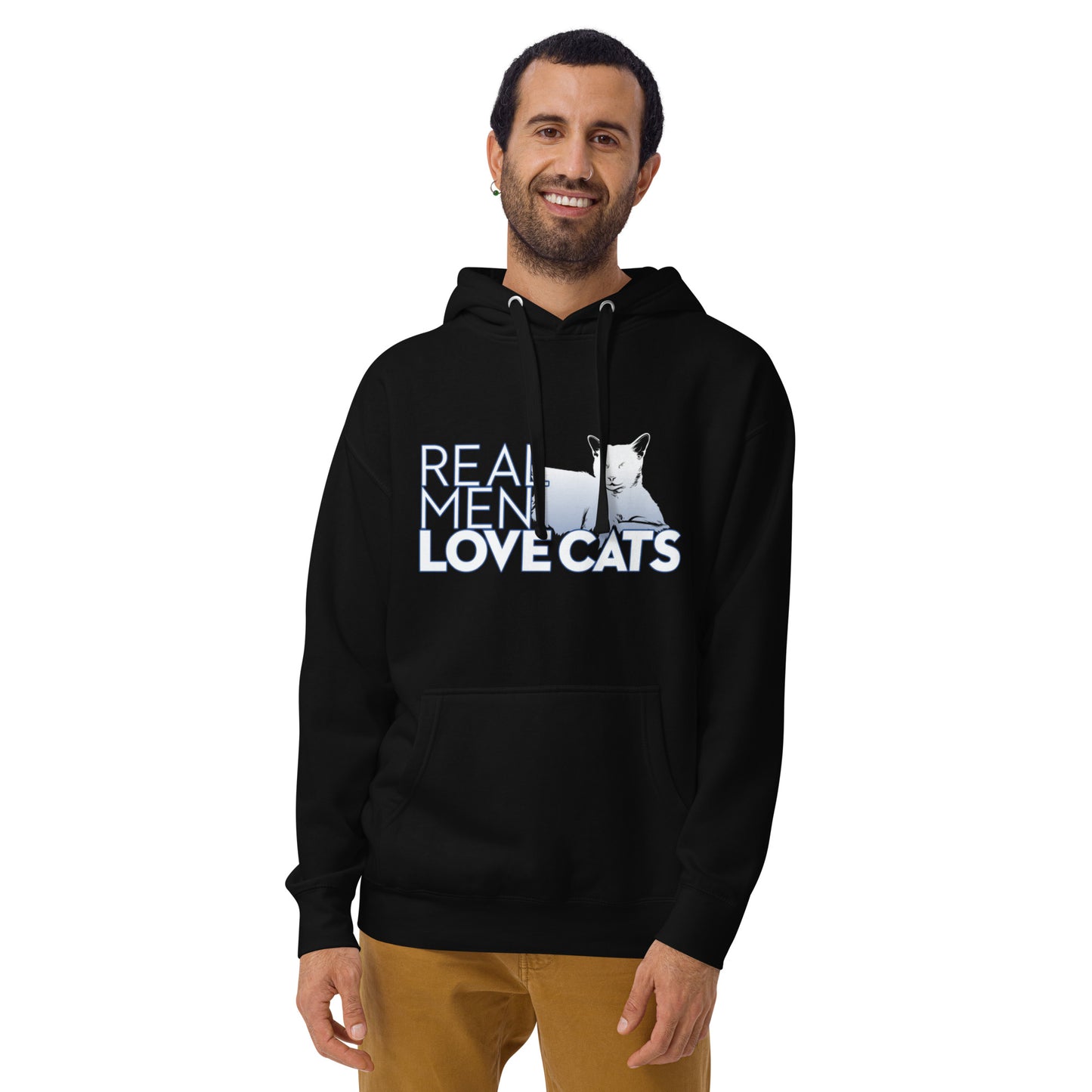 Real Men Love Cats Smudge Hoodie