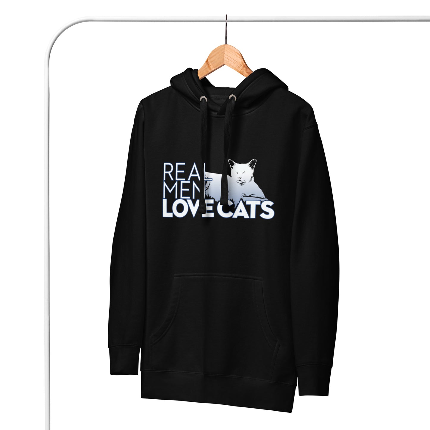 Real Men Love Cats Smudge Hoodie