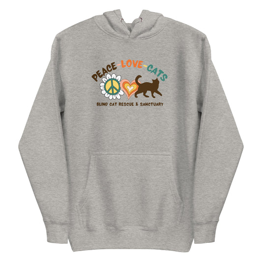 Groovy Peace Love Cats Hoodie