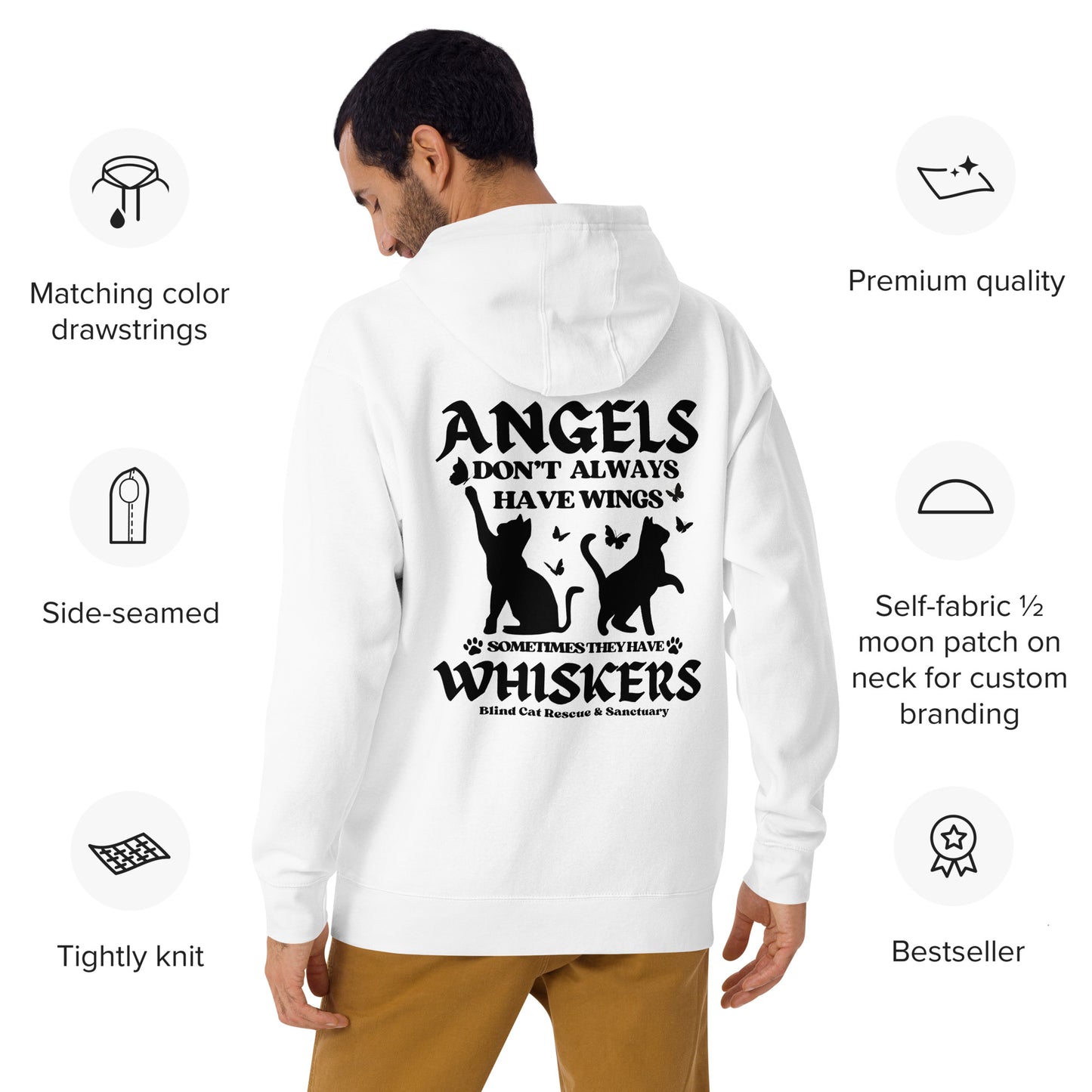 Some angels have whiskers hoodie B