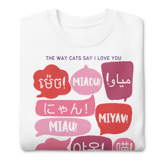Cats Language of Love Sweatshirt